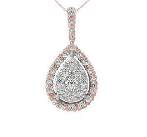 14KT White Gold Mirage Collection Pendant