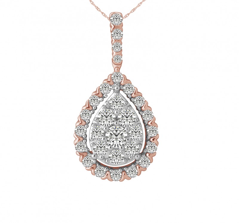 14KT White Gold Mirage Collection Pendant