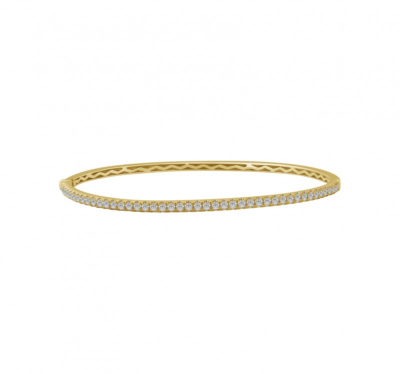 14KT Yellow Gold Hinged Bracelet