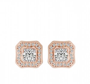 14KT Rose Gold Classic Stud Earrings