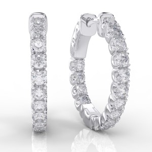 14K Inside-Out Diamond Hoop  1.50ctw (H1001-5-30)