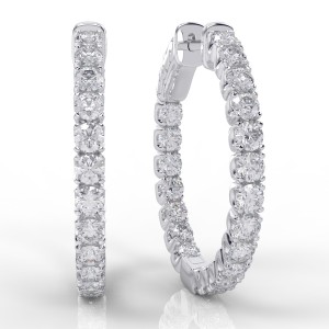 14K Inside-Out Diamond Hoop  2.00ctw (H1001-5-40)