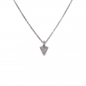 14KT Petite Scone Shape with Chain Necklace