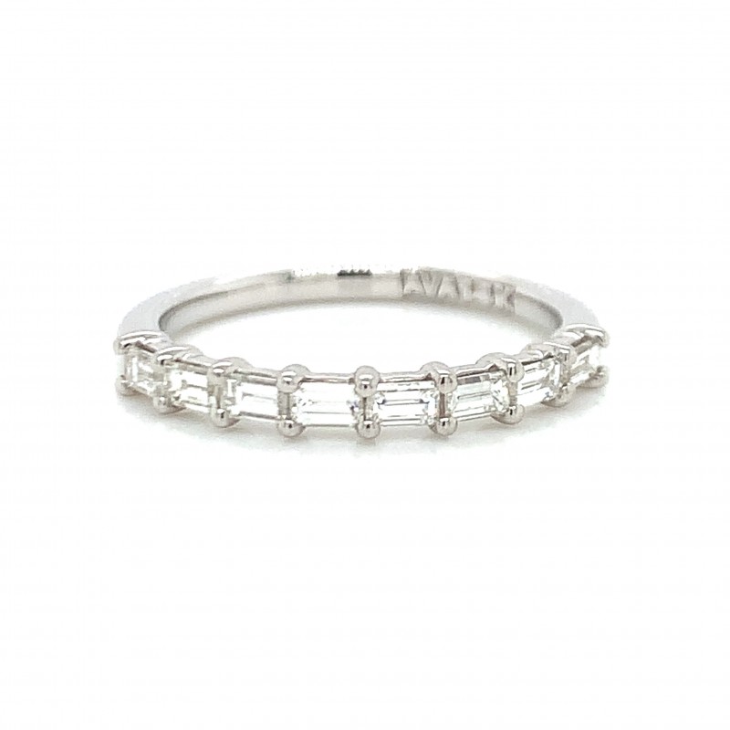14K East West 8 Baguette Petite Diamond Ring.