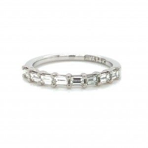 14K East West 8 Baguette Petite Diamond Ring.