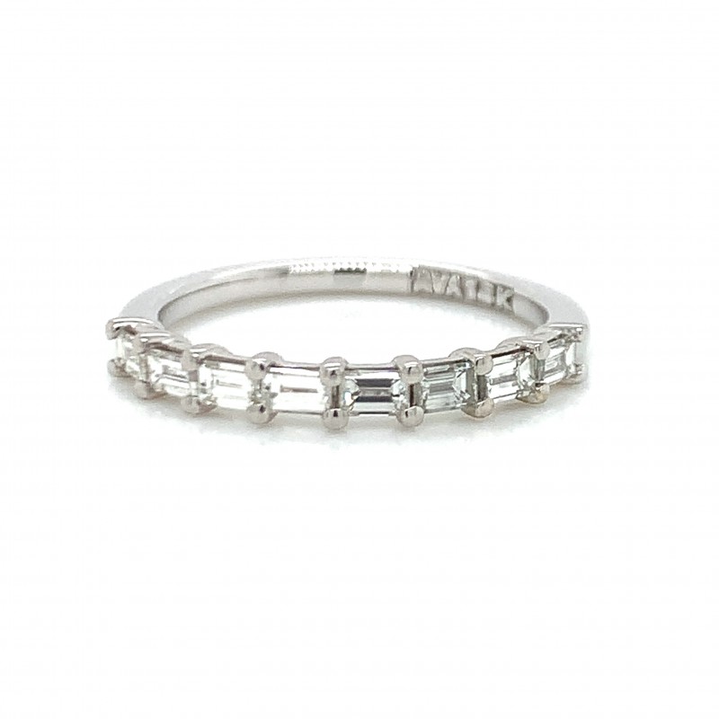 14K East West 8 Baguette Petite Diamond Ring.