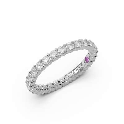 14K White Gold Signature Cup Eternity Ring